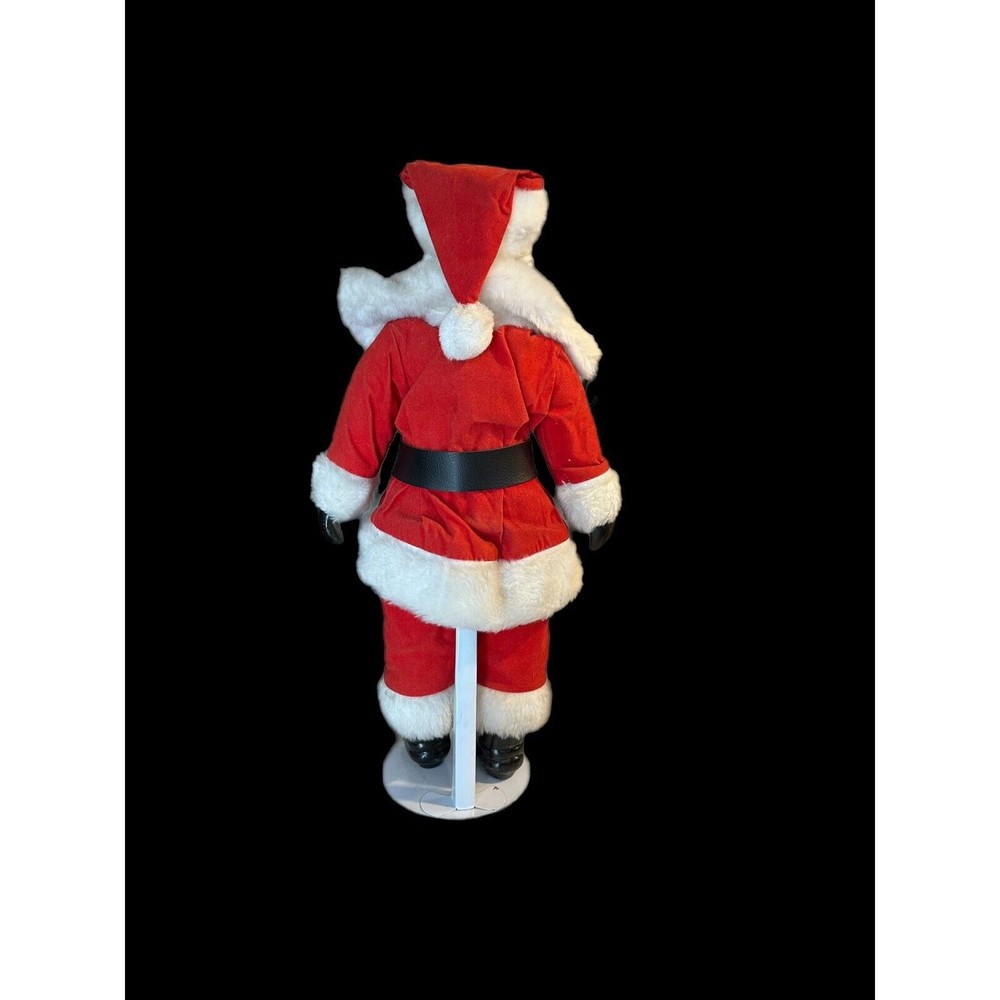 Vintage House Of Lloyd Santa Claus Doll W Stand Porcelain Cloth Body  17” Tall - Picture 3 of 5
